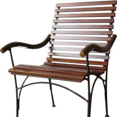 Outdoor wooden chair